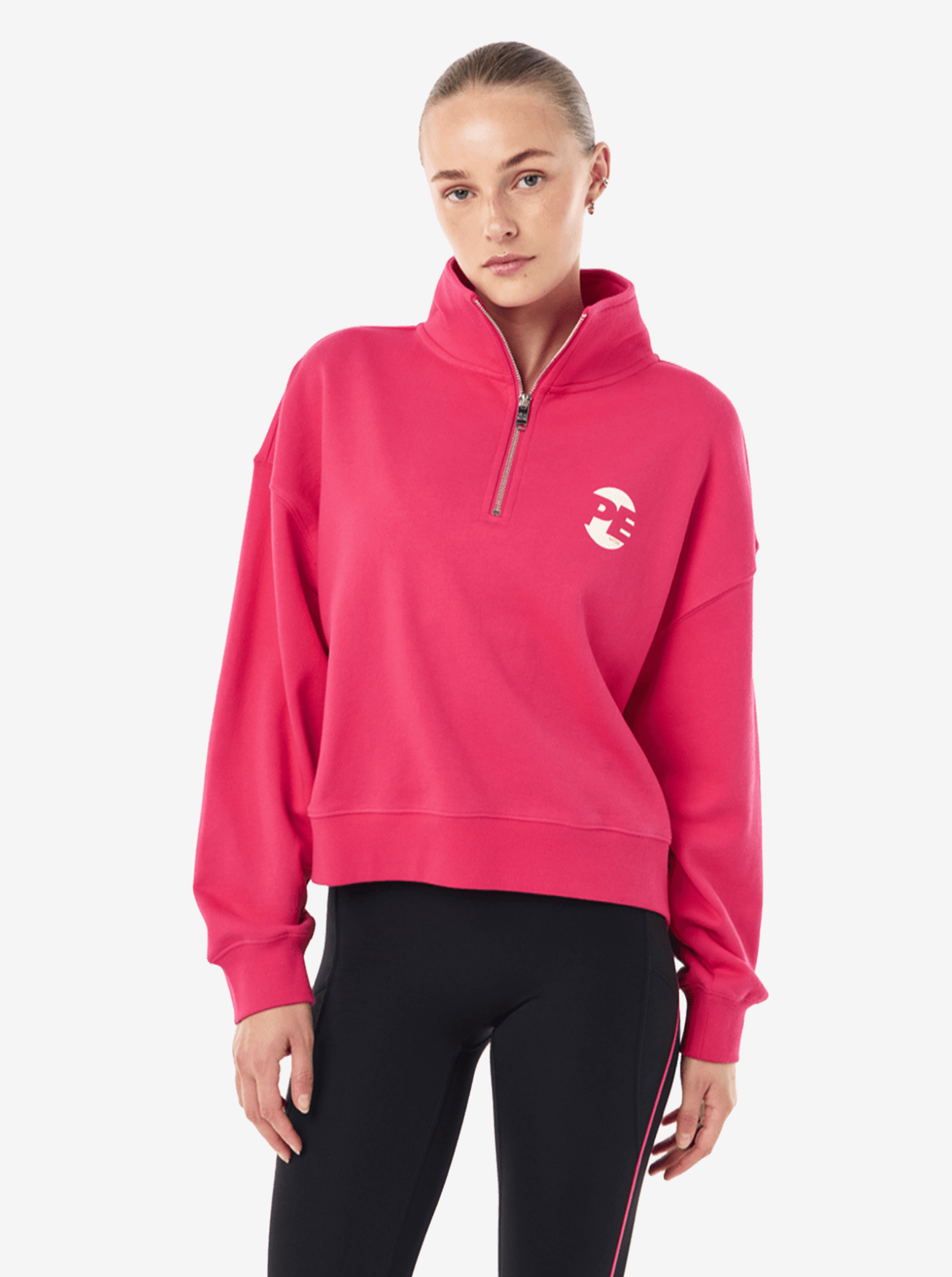 Voltage Quarter Zip in Cosmo Pink