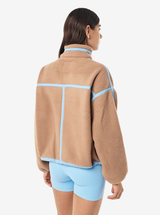 Lennon Sherpa Jacket in Caramel