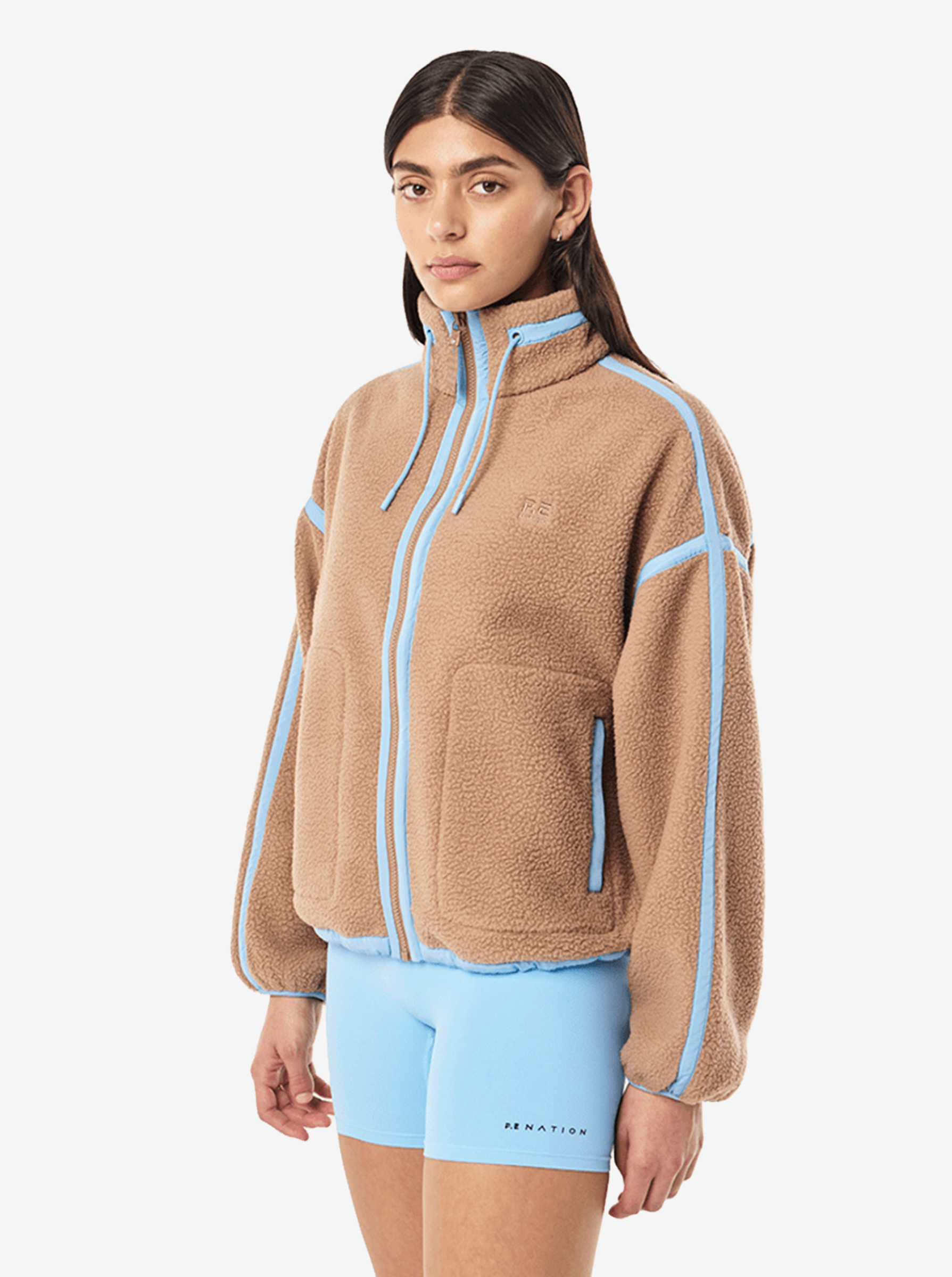 Lennon Sherpa Jacket in Caramel