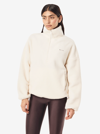 Rotate Quarter Zip in Whisper White