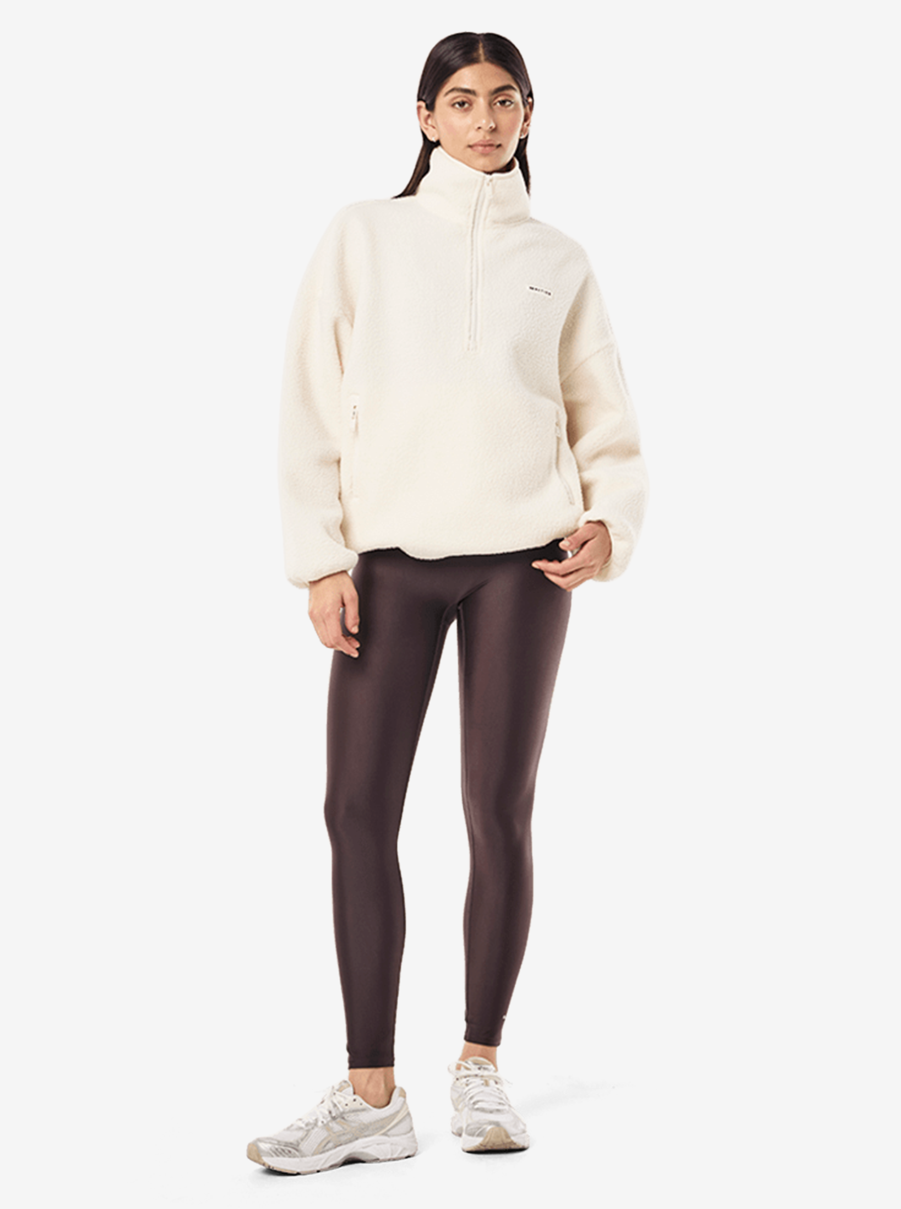 Rotate Quarter Zip in Whisper White