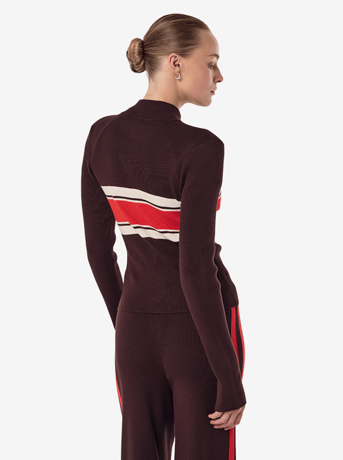Solar Knit Jacket in Dark Plum