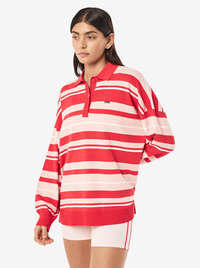 Strata Rugby Knit in Strawberry Stripe