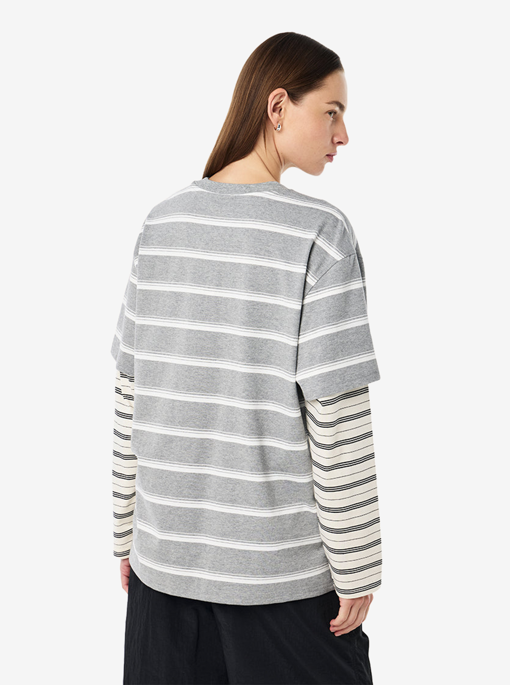 Spark Long Sleeve Tee in Grey Marle