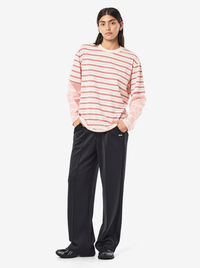 Spark Long Sleeve Tee in Soft Pink Stripe