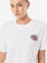 Snap Relaxed Fit Tee in White