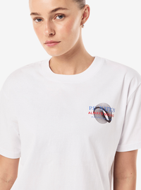 Snap Relaxed Fit Tee in White