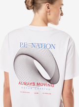 Snap Relaxed Fit Tee in White