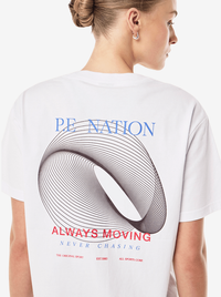 Snap Relaxed Fit Tee in White
