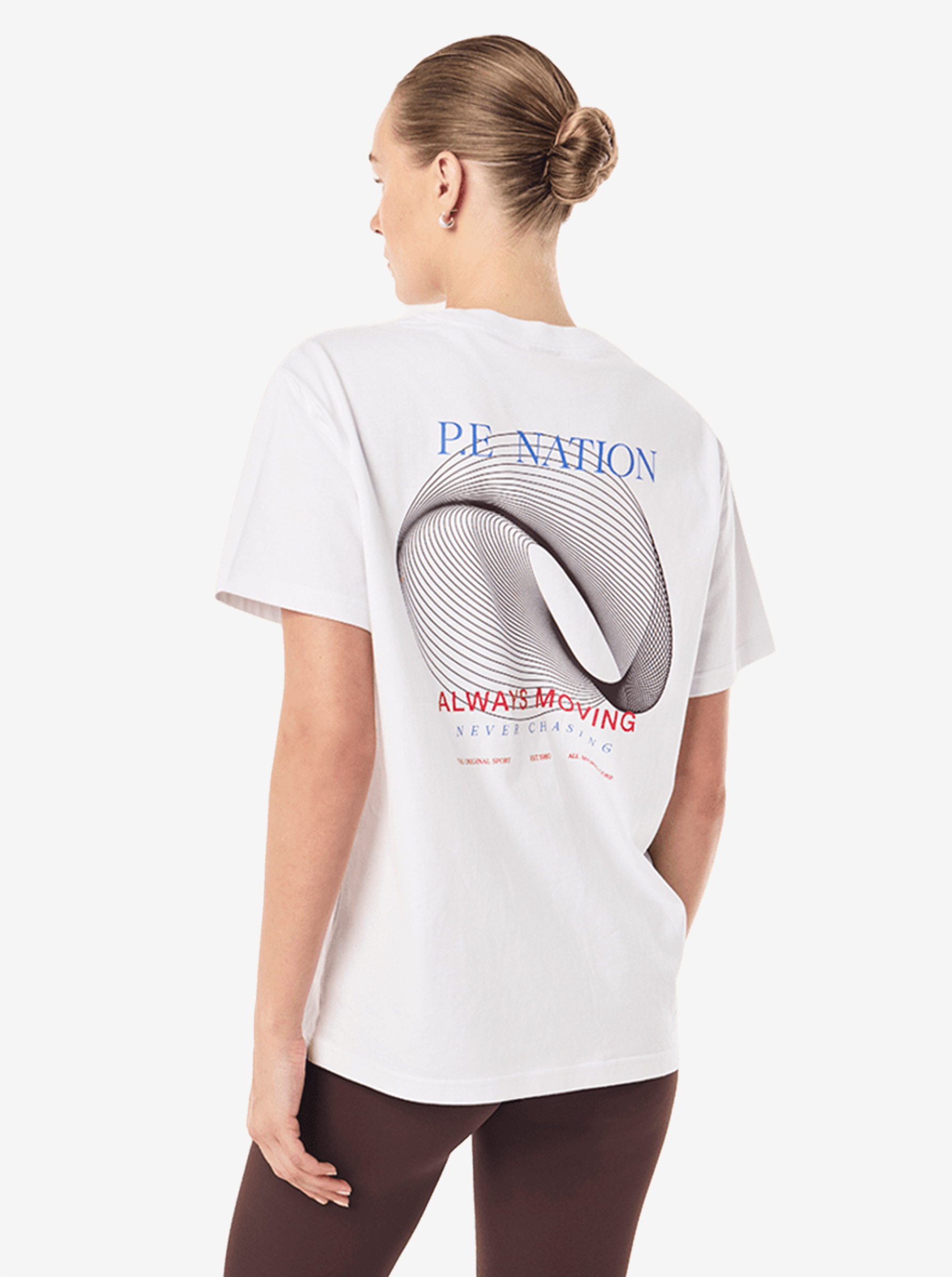 Snap Relaxed Fit Tee in White