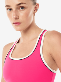 Spectrum Scoop Tank in Cosmo Pink & Whisper White