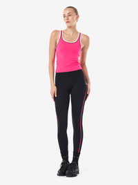 Spectrum Scoop Tank in Cosmo Pink & Whisper White