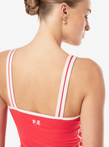 Solis Scoop Tank in Strawberry & Soft Pink
