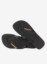 Top Logo Metallic Flip Flops Womens