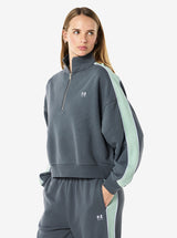 Align Zip Neck Sweat in Thunder