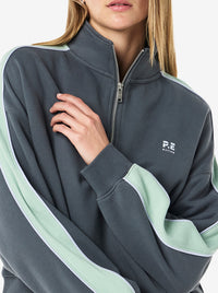 Align Zip Neck Sweat in Thunder