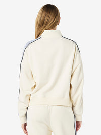 Align Zip Neck Sweat in Whisper White