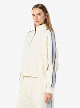 Align Zip Neck Sweat in Whisper White