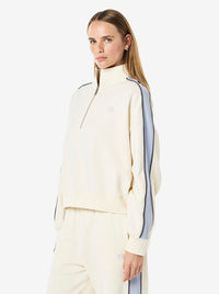 Align Zip Neck Sweat in Whisper White