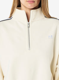 Align Zip Neck Sweat in Whisper White