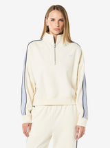 Align Zip Neck Sweat in Whisper White