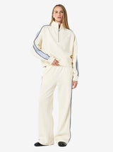 Align Zip Neck Sweat in Whisper White