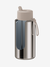 Ceramic Reusable Bottle Chrome with Flip Straw 32oz