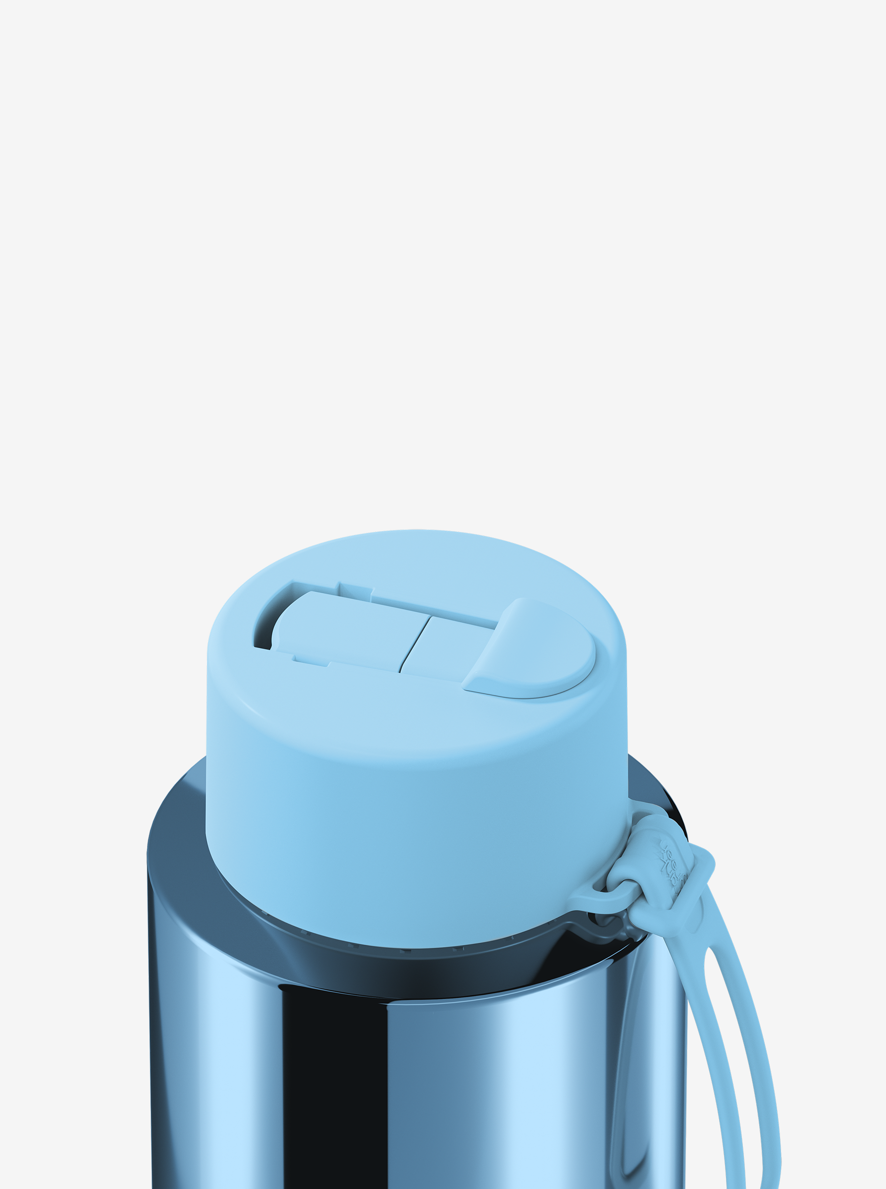 Ceramic Reusable Bottle Chrome with Flip Straw 32oz