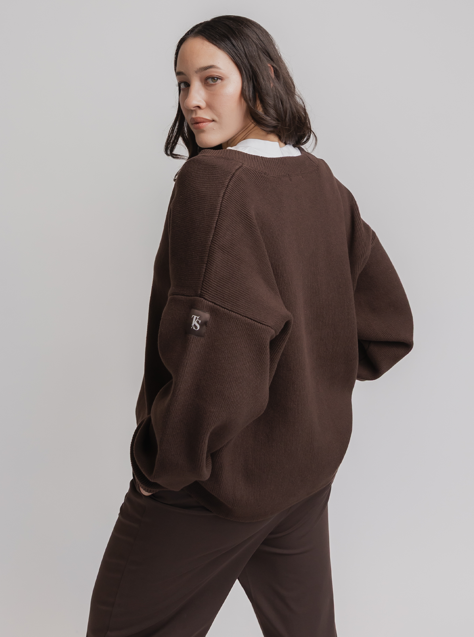 Frankie Cardigan in Espresso