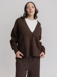 Frankie Cardigan in Espresso