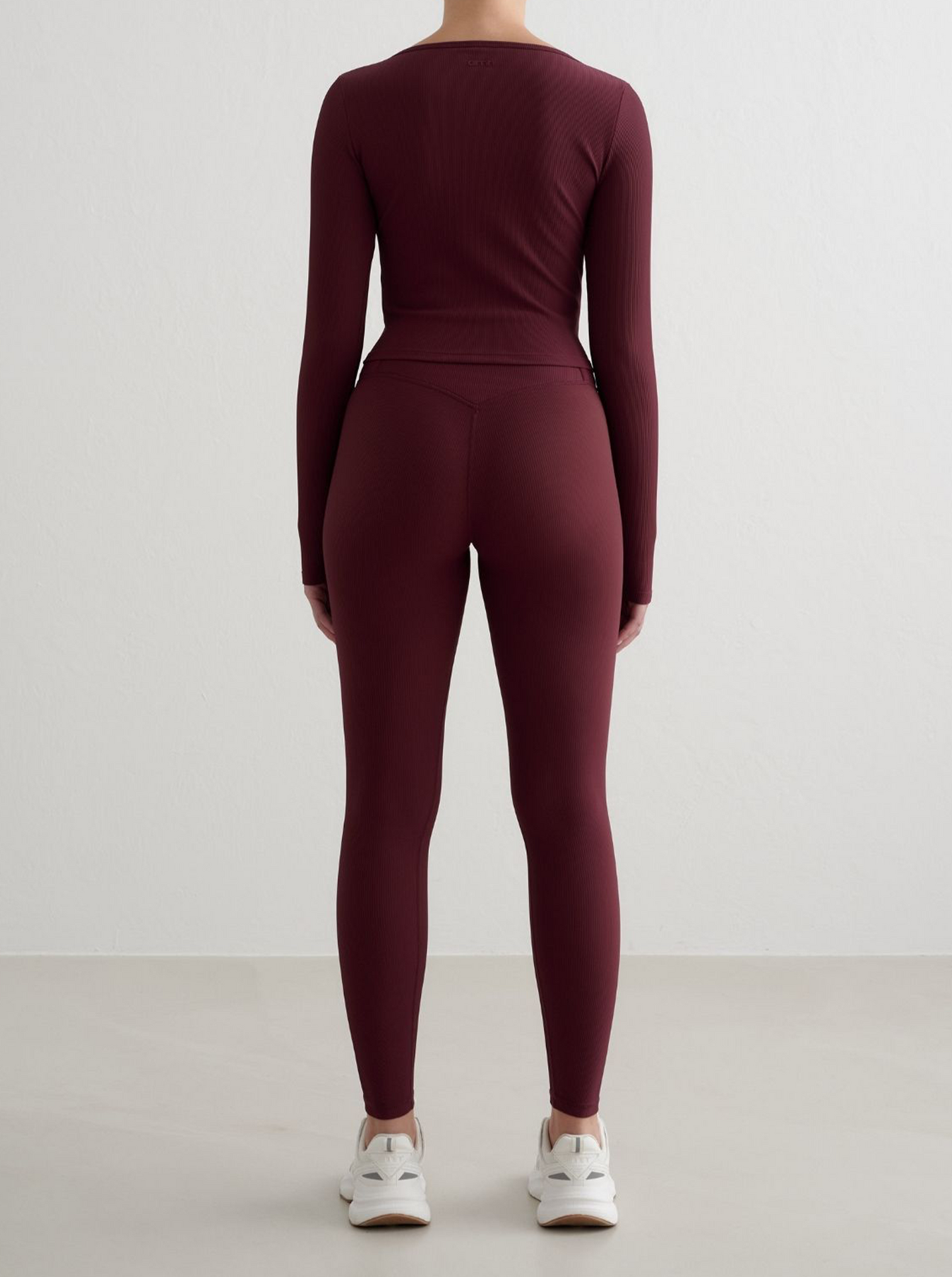 Cherry Ribbed Performance Zipped Cardigan