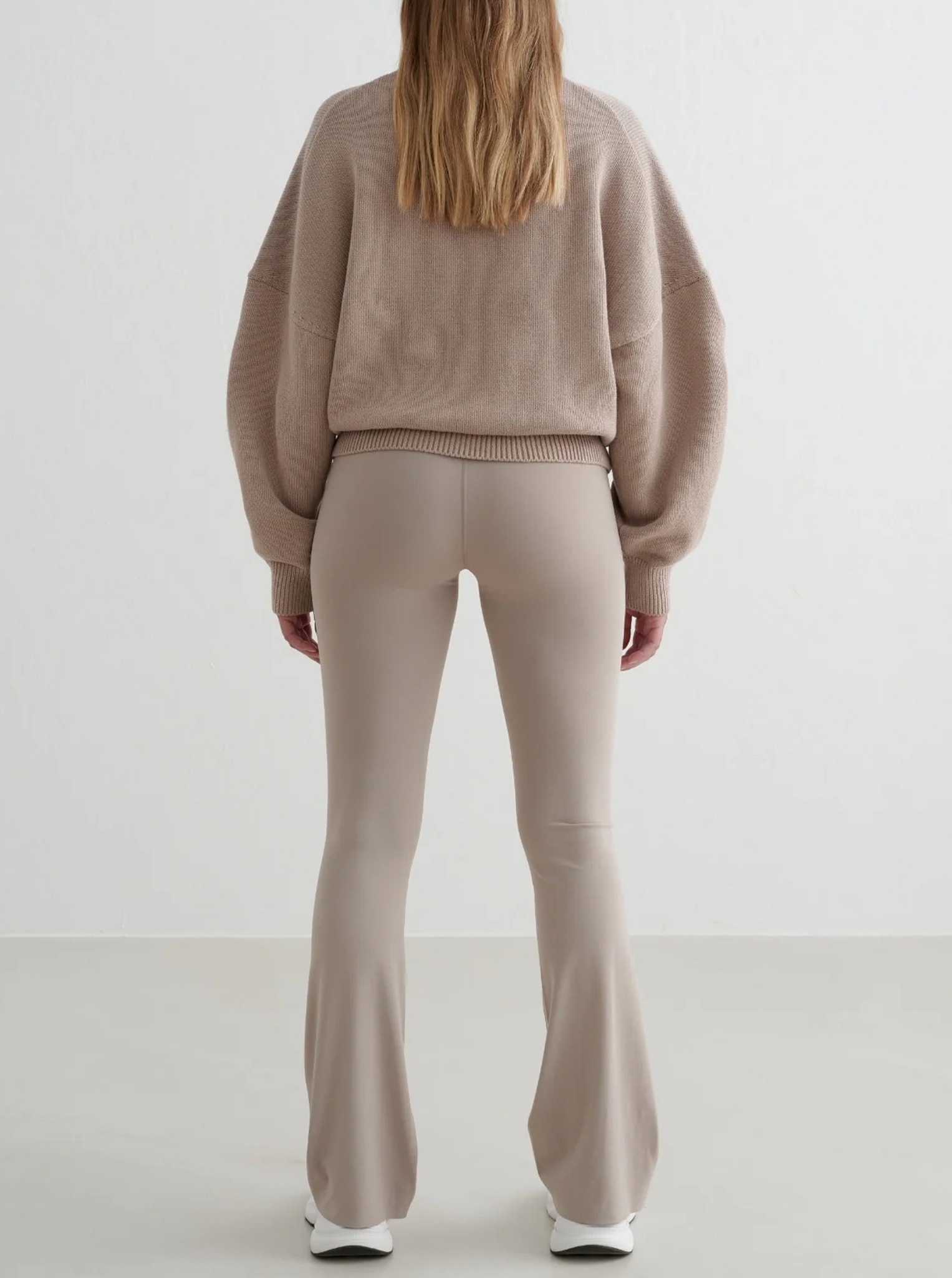 College Knitted Half Zip in Dark Clay