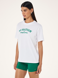 Dynamic Tee in Optic White