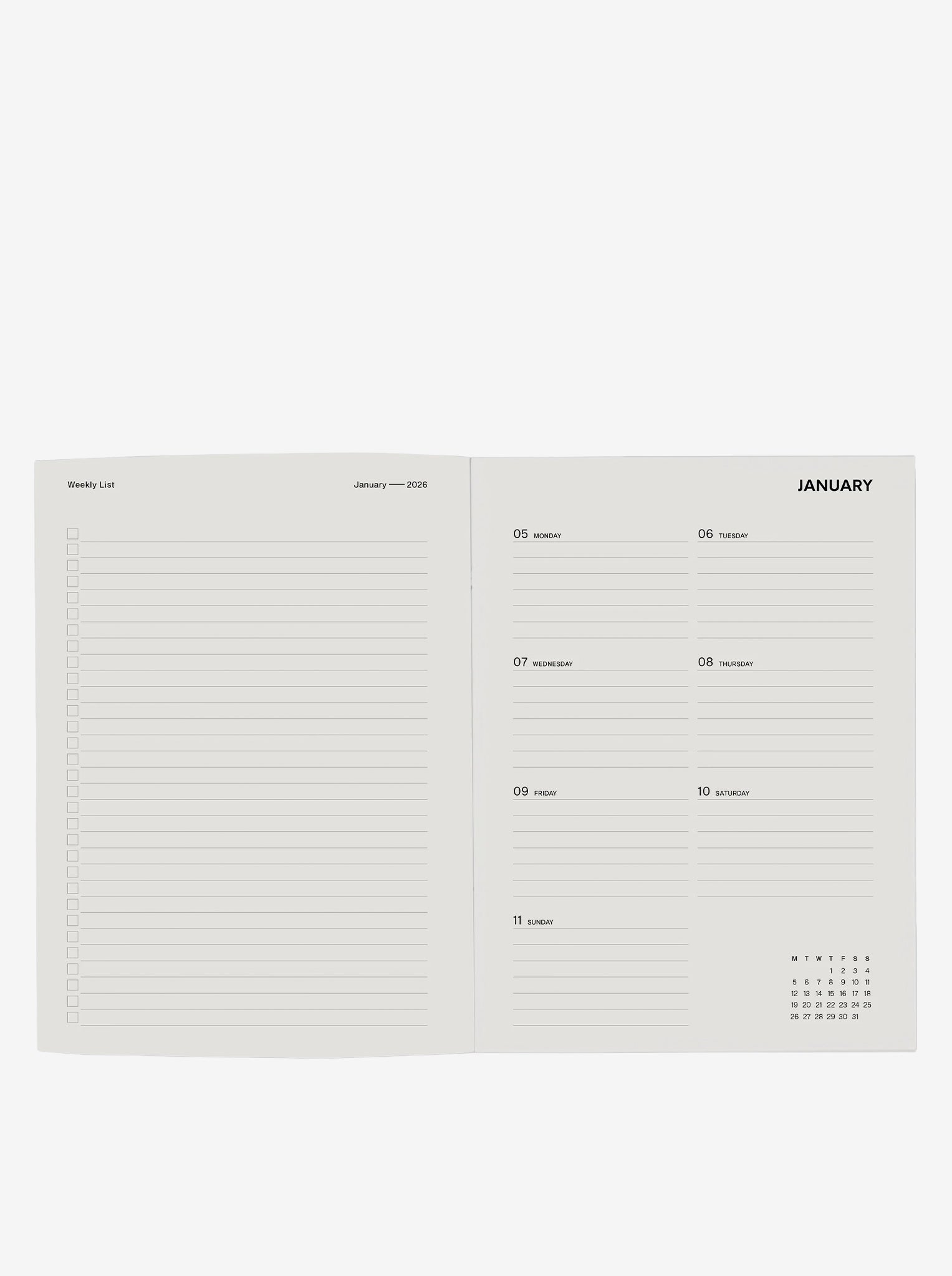 Weekly Diary 2026