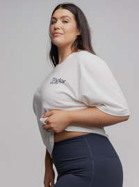 Graphic Run Tee in White