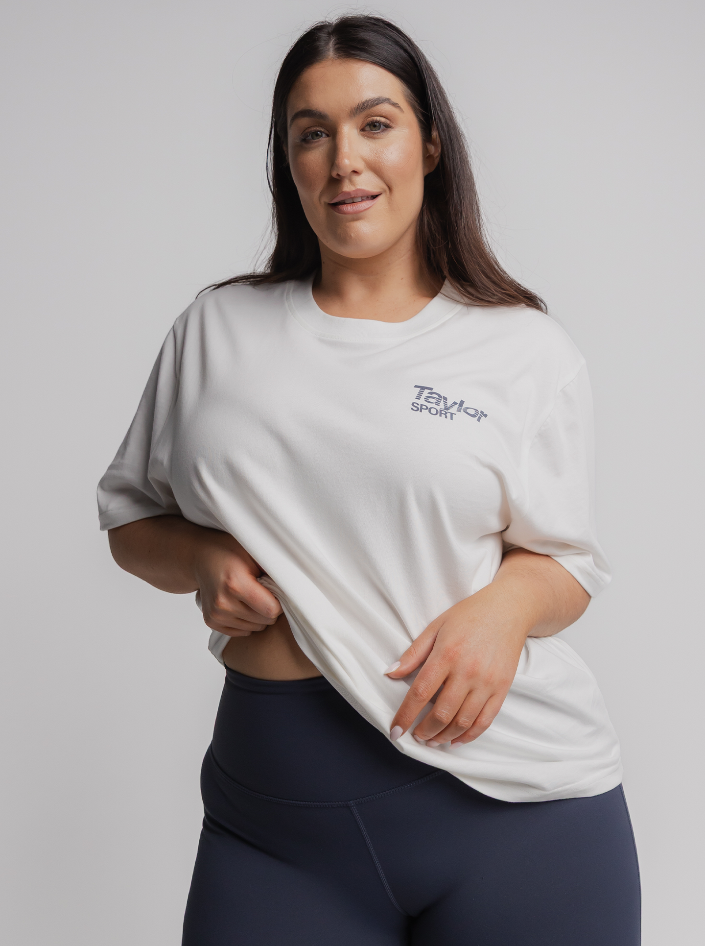 Graphic Run Tee in White