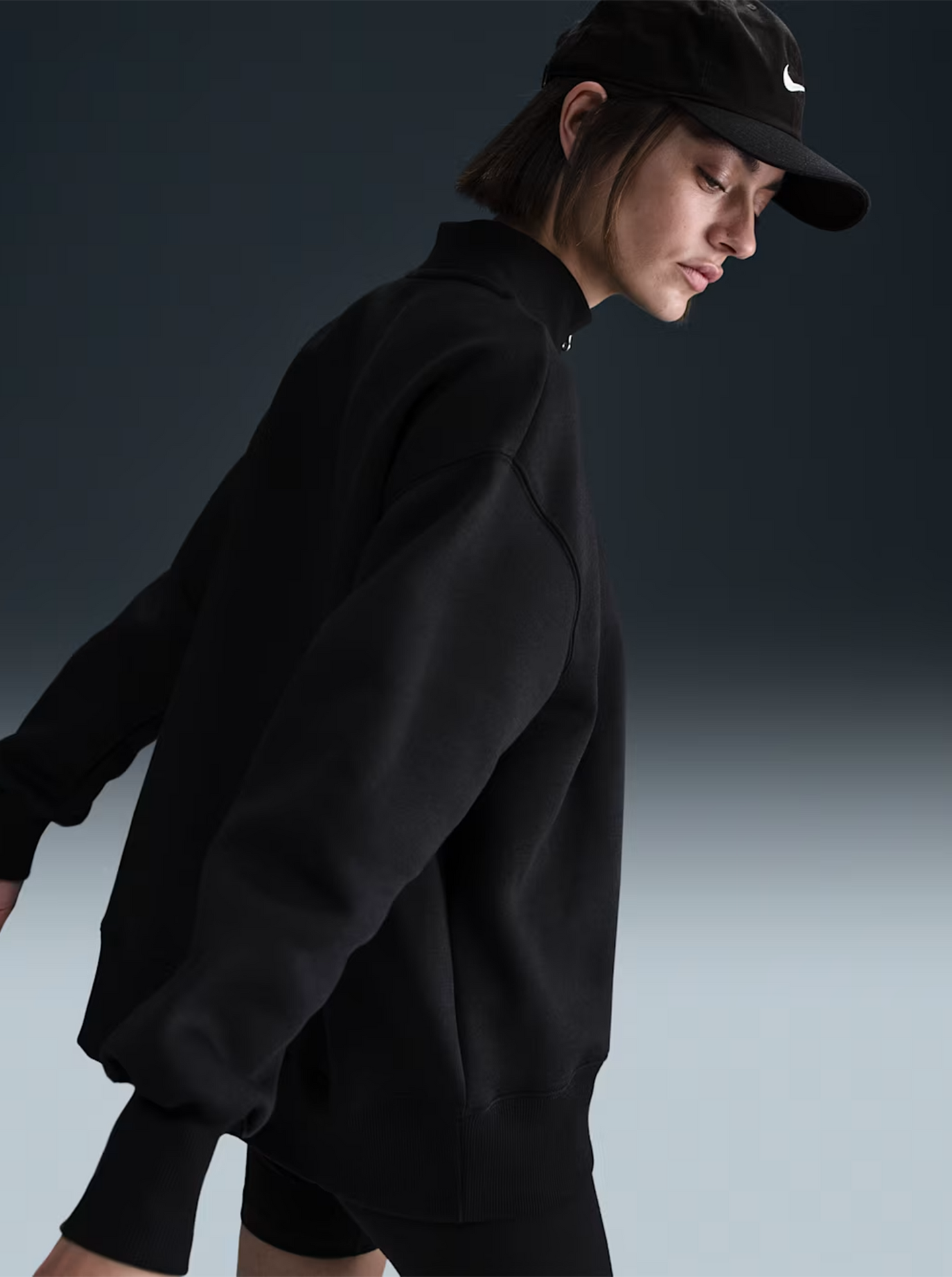 Phoenix Fleece Oversized 1/4-Zip Long Sweatshirt