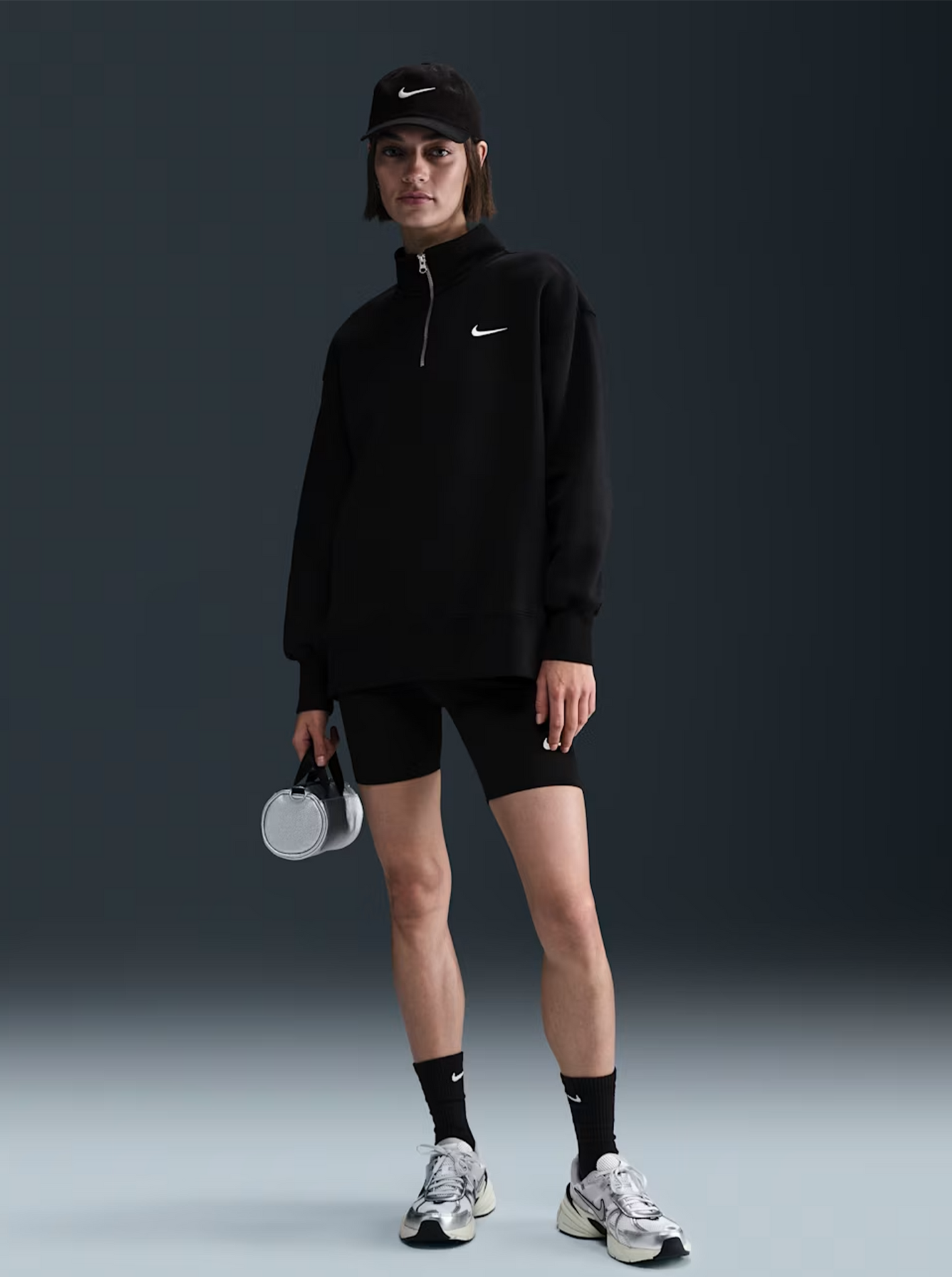 Phoenix Fleece Oversized 1/4-Zip Long Sweatshirt