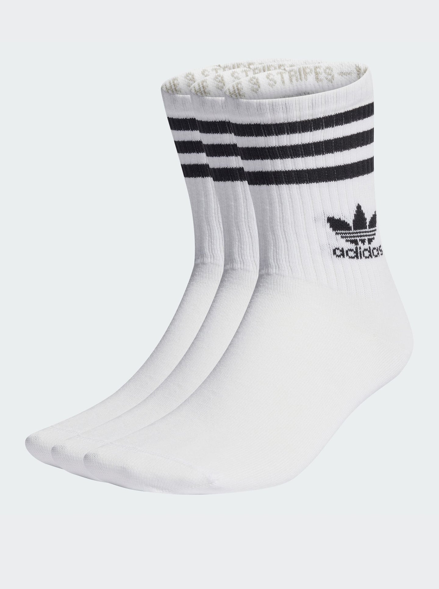Mid Cut Crew Socks 3 Pack
