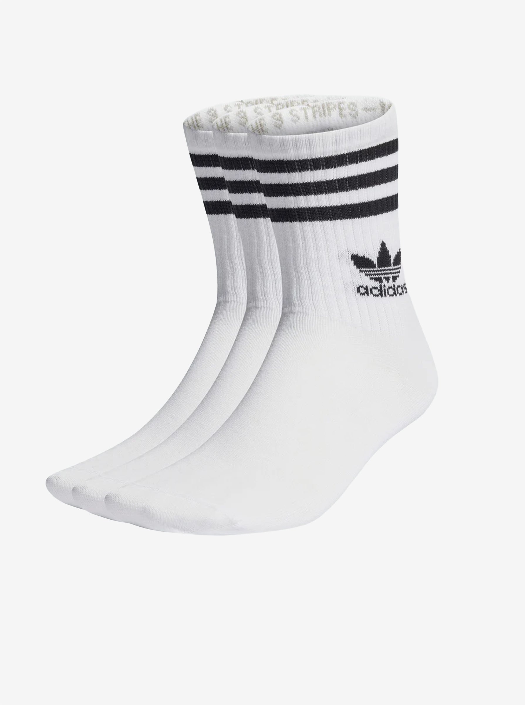Mid Cut Crew Socks 3 Pack