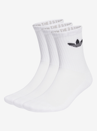 Trefoil Cushion Crew Socks 3 Pack Unisex