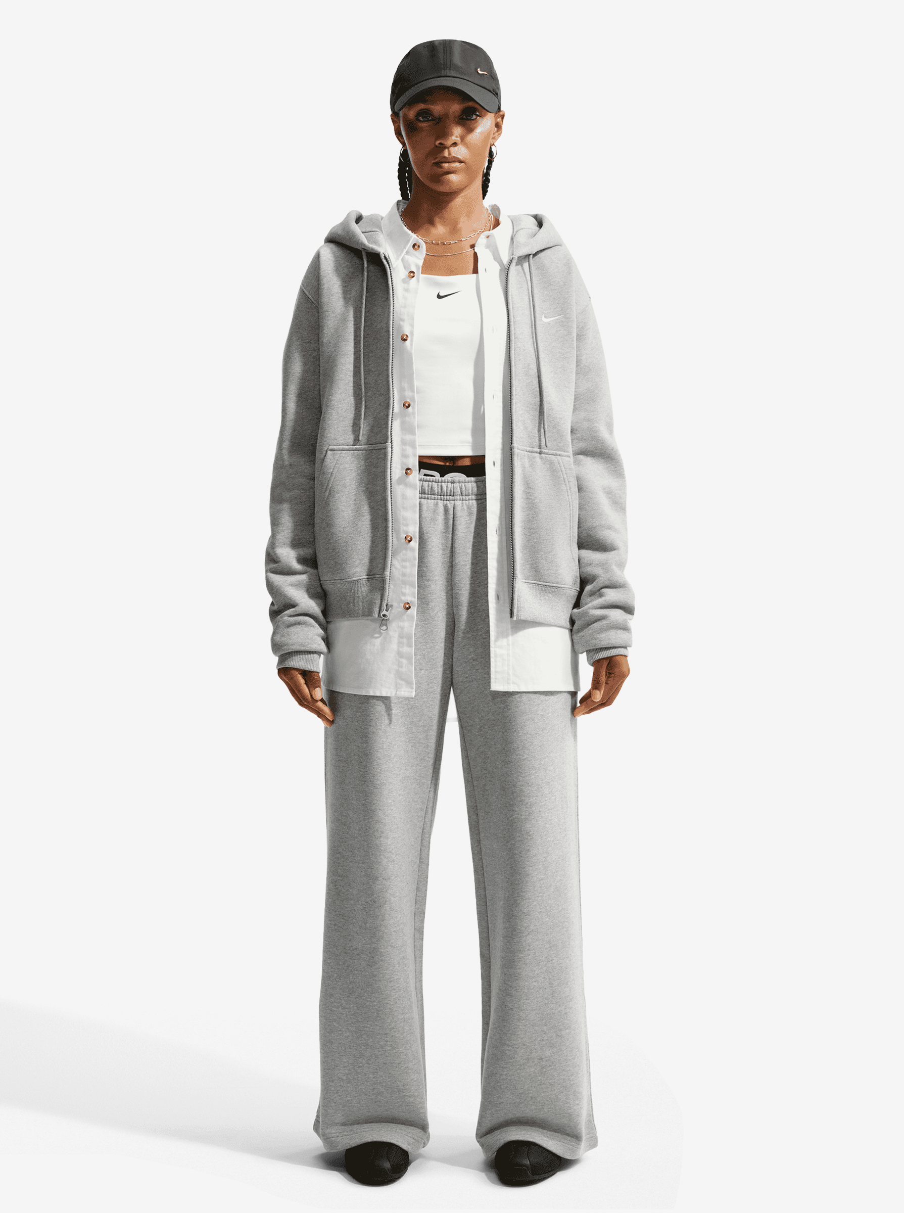 Club Fleece Mid-Rise Wide Leg Pant