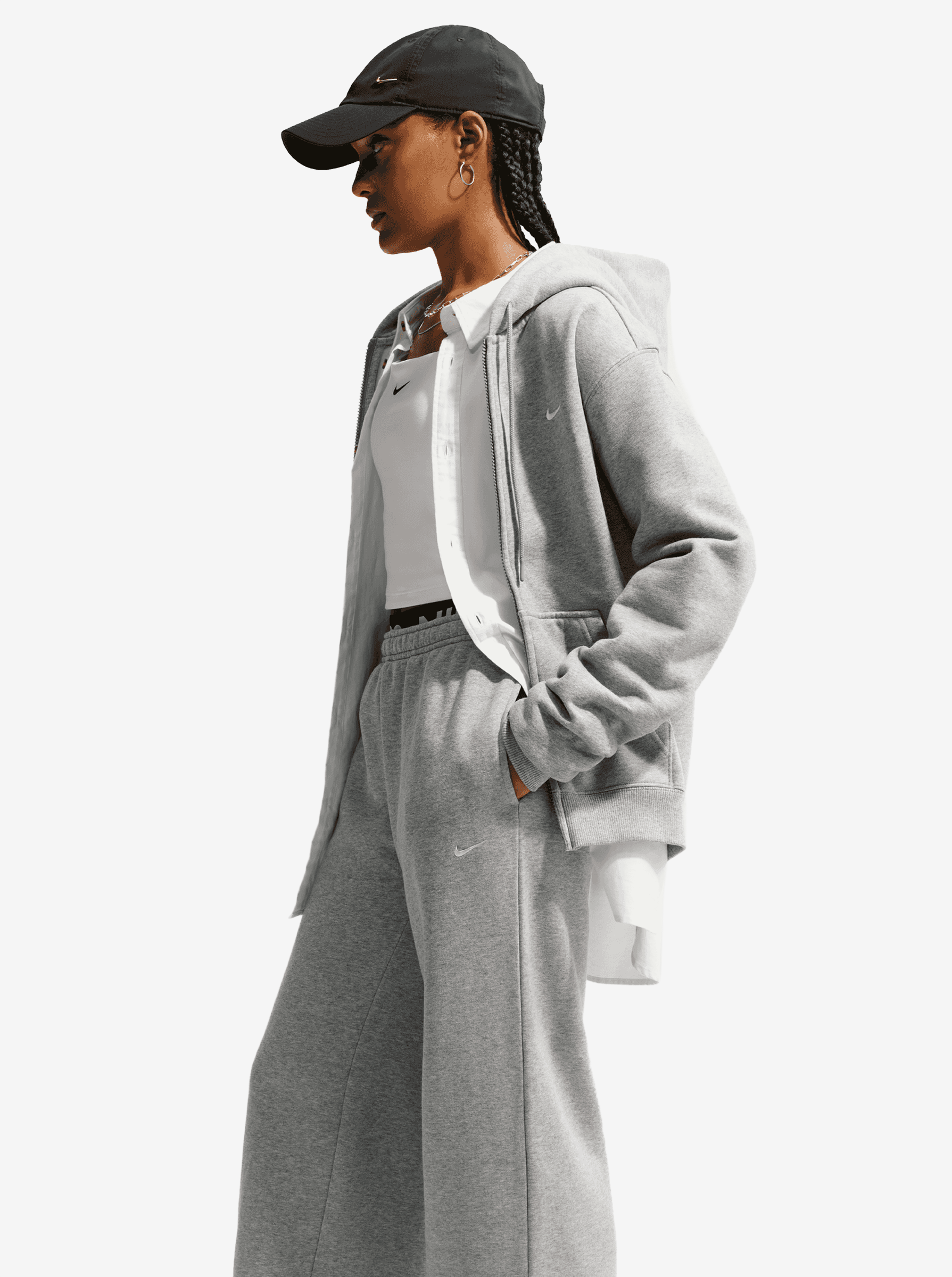 Club Fleece Mid-Rise Wide Leg Pant