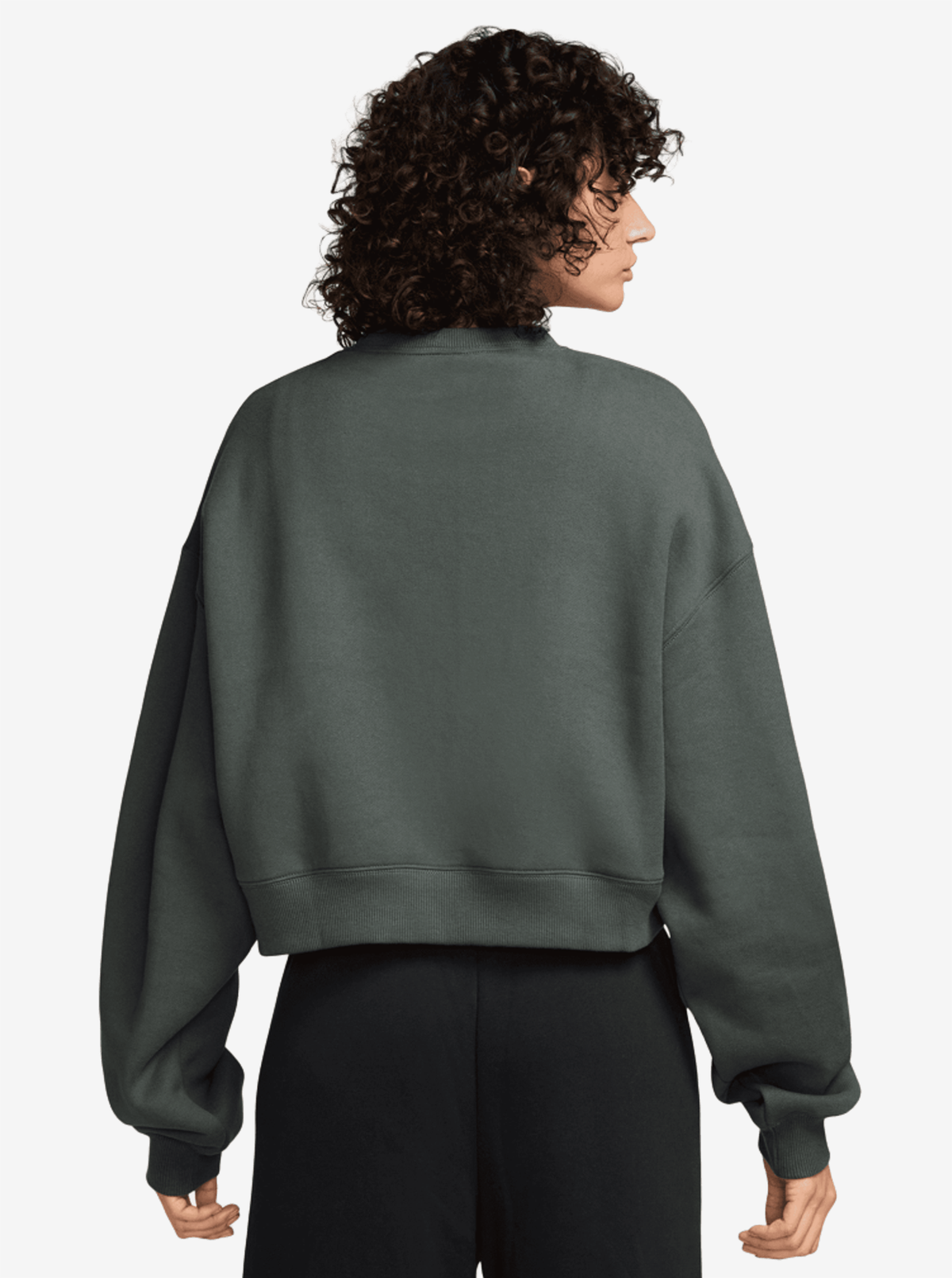 Studio Fleece Oversized Cropped Crew