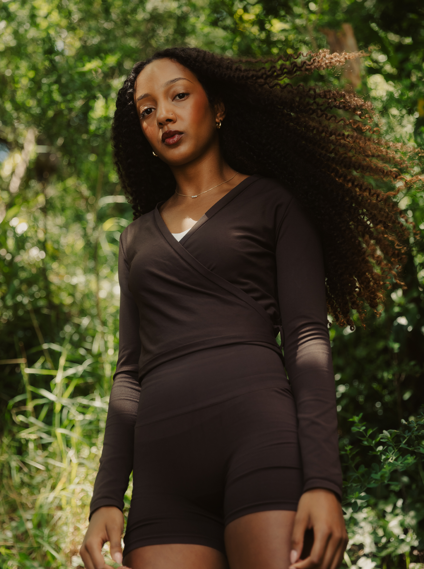 Shape Seamless Wrap Long Sleeve Top