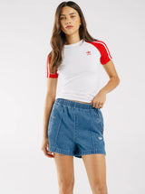 Adicolor 3-Stripes Raglan Slim T-Shirt