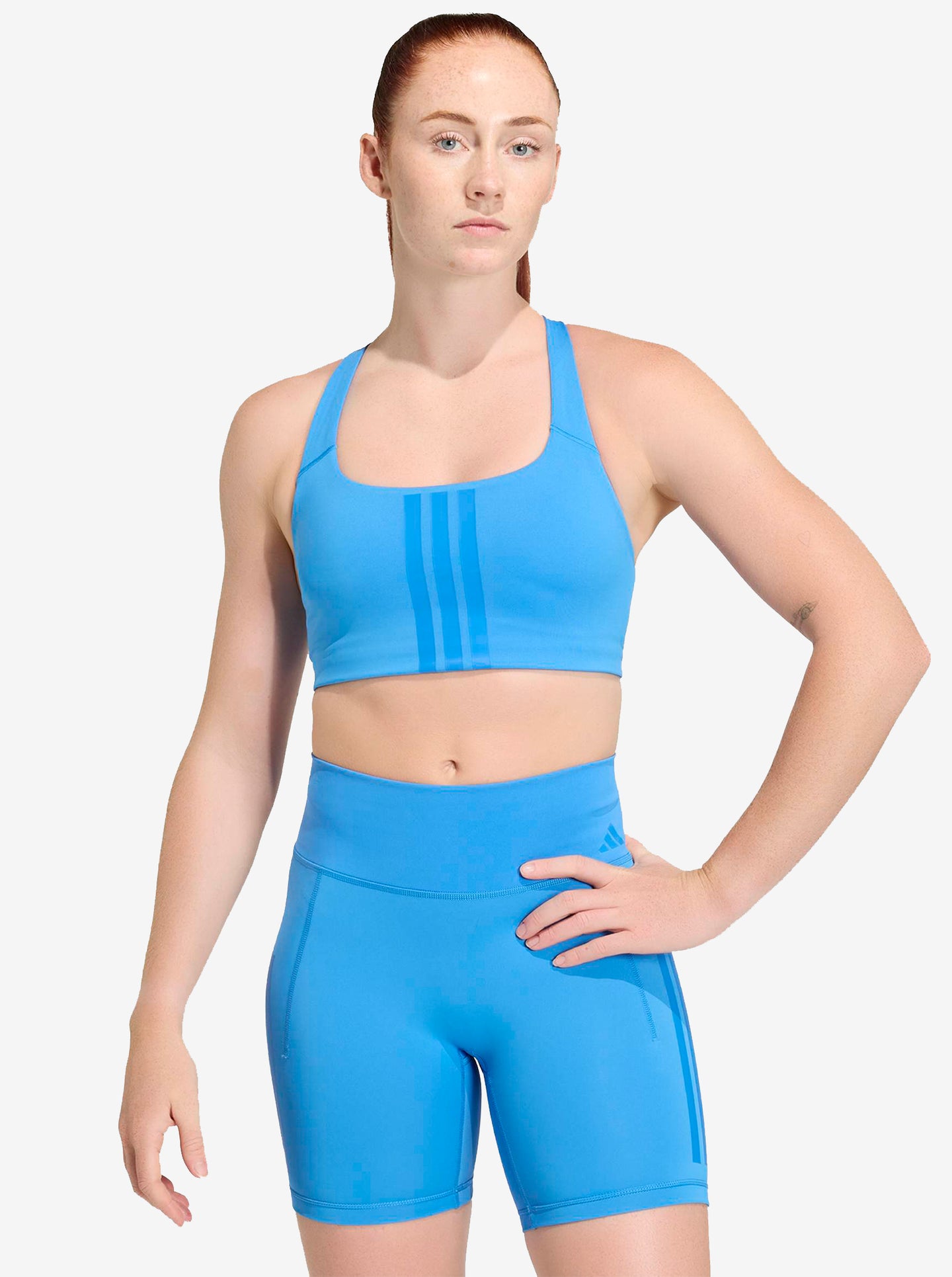 Optime Workout 3-Stripes Medium Support Bra