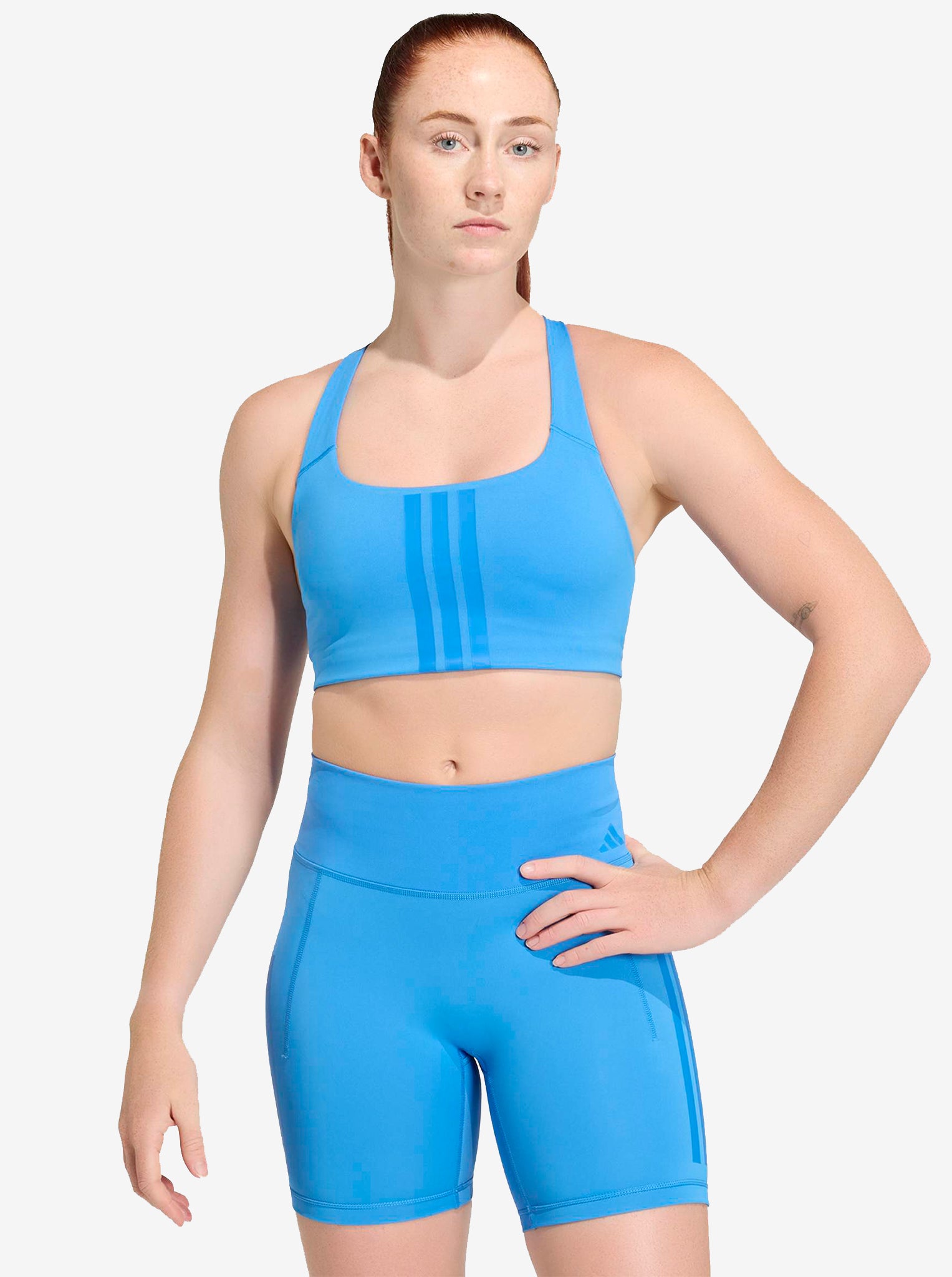 Optime Workout 3-Stripes Medium Support Bra