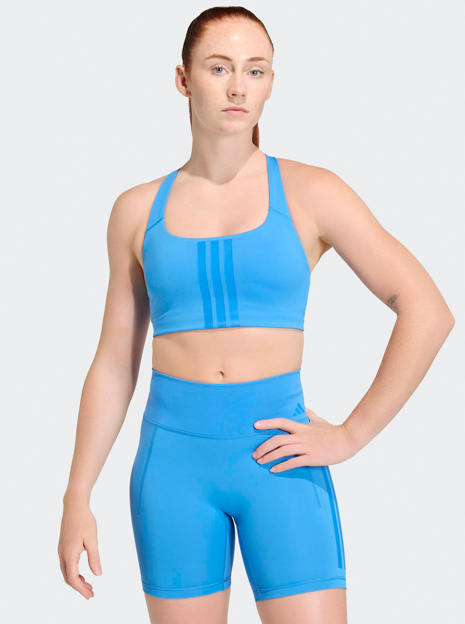 Optime Workout 3-Stripes Medium Support Bra