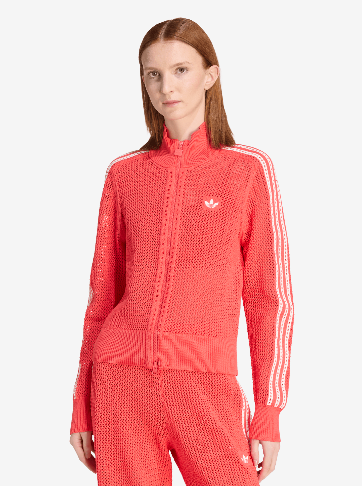 Knitted Crochet Firebird Track Top